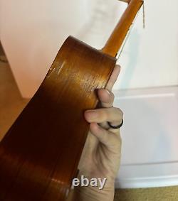 Vintage Hand Carved Wood Folk Art Ukulele Venezuelan 4-String Musical Instrument