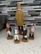 Vintage Hand Carved Wooden Folk Art Sea Captains Sailors Nautical Set Of 4