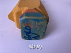 Vintage Hand Carved Wooden Native American Style Folk Art Figures Lot