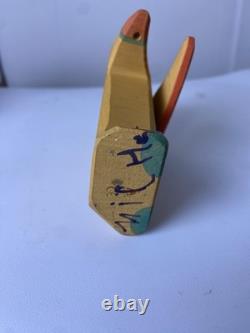 Vintage Hand Carved Wooden Native American Style Folk Art Figures Lot