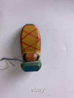 Vintage Hand Carved Wooden Native American Style Folk Art Figures Lot