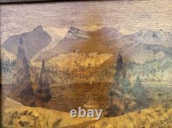 Vintage Hand-Carved Wooden Relief Art Naples 1955 Yugoslav Refugee Signed