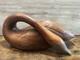Vintage Hand Carved Wooden Swan Sculpture Folk Art Bird Figurine Decor 16