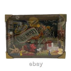 Vintage Homemade Diorama Hand Painted Carved 3D Folk Art Wooden Shadow Box Wood