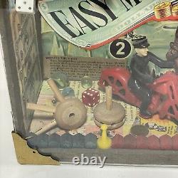 Vintage Homemade Diorama Hand Painted Carved 3D Folk Art Wooden Shadow Box Wood