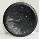Vintage Inuit Canadian Hand Carved Black Wooden Folk Art Plate