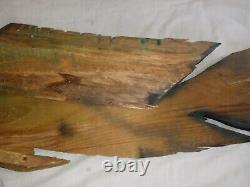 Vintage Large Hand Carved Wooden Mahi Mahi Fish Sculpture Folk Art Nautical 37