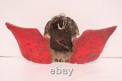 Vintage MEXICAN GUERRERO FOLK ART CARVED WOOD ANGEL Cherub MASK Hanging Putti
