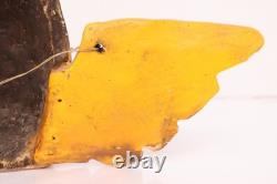 Vintage MEXICAN GUERRERO FOLK ART CARVED WOOD ANGEL Cherub MASK Hanging Putti