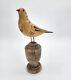 Vintage M. K. Manfred Scheel Wood Carved Pennsylvania Dutch Style Folk Art Bird