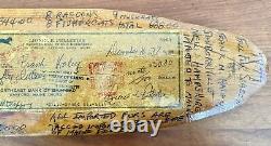 Vintage Maine Folk Outsider Art Hand Carved Hunter Trapper Skinning Boards