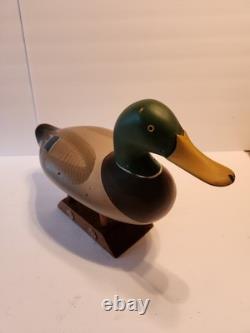 Vintage Mallard Duck Decoy Havre de Grace MD Hand-Carved Wood Folk Art Hunting
