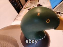 Vintage Mallard Duck Decoy Havre de Grace MD Hand-Carved Wood Folk Art Hunting