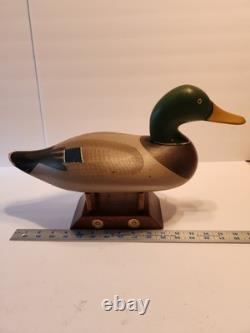 Vintage Mallard Duck Decoy Havre de Grace MD Hand-Carved Wood Folk Art Hunting