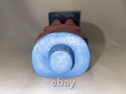 Vintage Markus Pierson Wood Coyote Golf Sculpture Lone Wolf Hand Carved Folk Art
