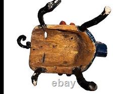 Vintage Mexican Alebrijes Folk Art Carved Wood Mystical Happy Human Animorphic