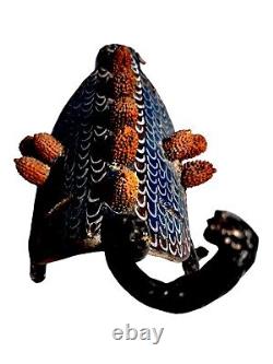 Vintage Mexican Alebrijes Folk Art Carved Wood Mystical Happy Human Animorphic