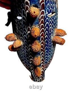 Vintage Mexican Alebrijes Folk Art Carved Wood Mystical Happy Human Animorphic