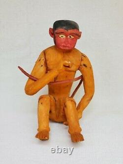 Vintage Mexican Folk Art ALEBRIJE Nahual Monkey wood carving Mexico Oaxaca