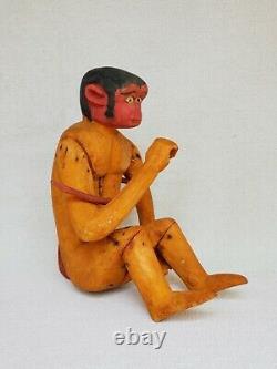 Vintage Mexican Folk Art ALEBRIJE Nahual Monkey wood carving Mexico Oaxaca