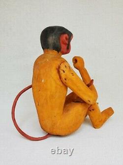 Vintage Mexican Folk Art ALEBRIJE Nahual Monkey wood carving Mexico Oaxaca