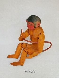 Vintage Mexican Folk Art ALEBRIJE Nahual Monkey wood carving Mexico Oaxaca