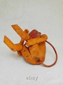 Vintage Mexican Folk Art ALEBRIJE Nahual Monkey wood carving Mexico Oaxaca