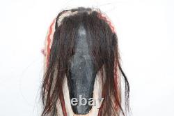 Vintage Mexican Yaqui Pascola Dance Mask, Mid 20th Century Folk Art Carved Wood