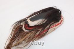 Vintage Mexican Yaqui Pascola Dance Mask, Mid 20th Century Folk Art Carved Wood
