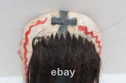 Vintage Mexican Yaqui Pascola Dance Mask, Mid 20th Century Folk Art Carved Wood