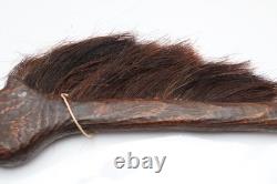 Vintage Native American Sioux Horse Dance Stick Carved Wood Indian Folk Art