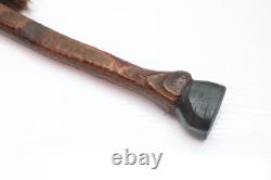 Vintage Native American Sioux Horse Dance Stick Carved Wood Indian Folk Art