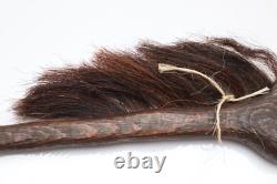 Vintage Native American Sioux Horse Dance Stick Carved Wood Indian Folk Art