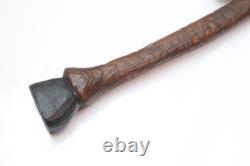 Vintage Native American Sioux Horse Dance Stick Carved Wood Indian Folk Art