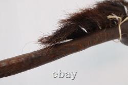 Vintage Native American Sioux Horse Dance Stick Carved Wood Indian Folk Art
