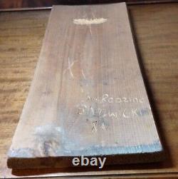 Vintage Nativity Wood Carved Hand Painted Wall Plaque Folk Art Signed, 1984 Ooak