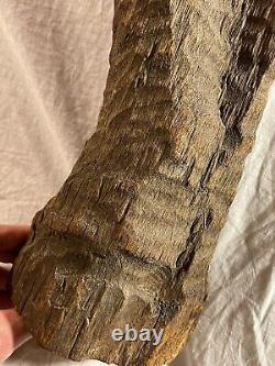Vintage Original Folk Art Carved Wooden Abstract Sculpture