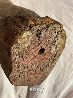 Vintage Original Folk Art Carved Wooden Abstract Sculpture