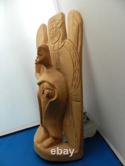 Vintage Primitive Folk Art Hand Carved 13 Santo, CHRIST/CRISTO, SACRED HEART
