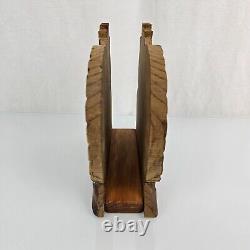 Vintage Primitive Folk Art Turkey Napkin Hand Carved Crate Prospects Ann Olson