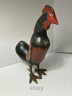 Vintage Rooster Folk Art. Beautiful Hand Carved. 20
