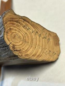 Vintage SIGNED WOODEN ARROW & STUMP CARVING JOHN MAXWELL COOKEVILLE TN Folk Art