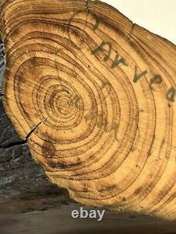 Vintage SIGNED WOODEN ARROW & STUMP CARVING JOHN MAXWELL COOKEVILLE TN Folk Art