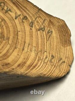 Vintage SIGNED WOODEN ARROW & STUMP CARVING JOHN MAXWELL COOKEVILLE TN Folk Art