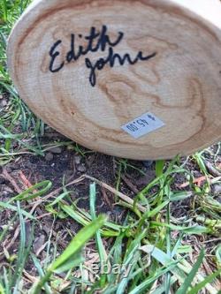 Vintage Signed Edith John Navajo Folk Art Carved Wooden Chickens