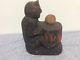 Vintage Signed Wooden Polish Folk Art Hand Carved Devil Figure