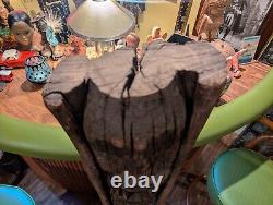 Vintage TIKI Bar Hawaiian Polynesian Wood Sculpture Statue, 1950s Totem Pole