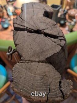 Vintage TIKI Bar Hawaiian Polynesian Wood Sculpture Statue, 1950s Totem Pole