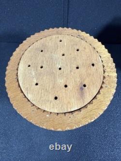 Vintage Tramp Art Wooden Box Hand Carved Folk Art Jewelry or Storage Box