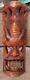 Vintage Tribal Folk Art Carved Wooden Tikki Totem Pole Wall Hanging Art 25.5